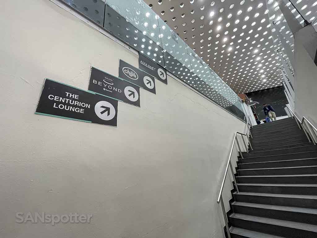 Stairs to lounges Mexico City airport