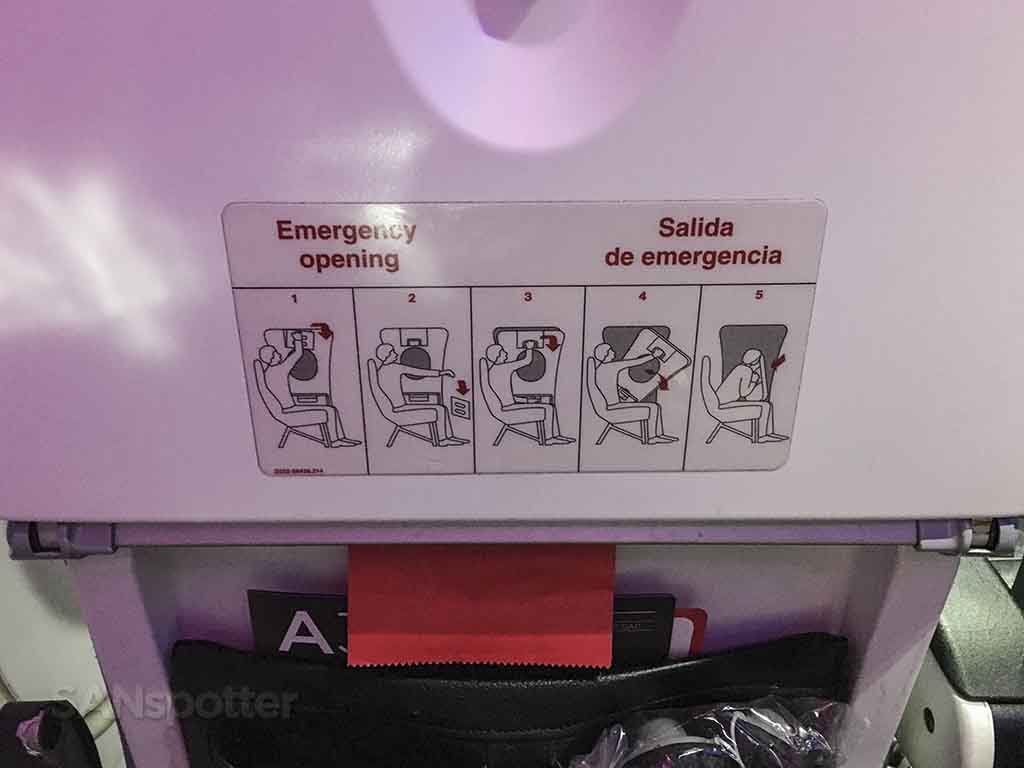 emergency exit instructions