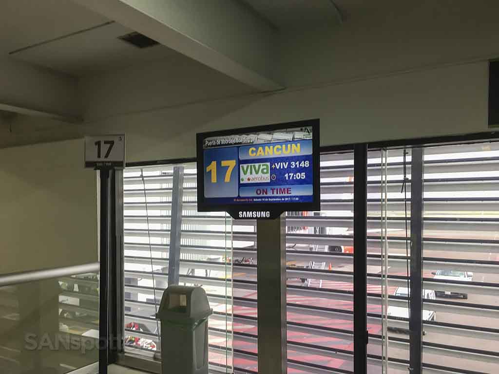 VivaAerobus gate Mexico City airport terminal 1