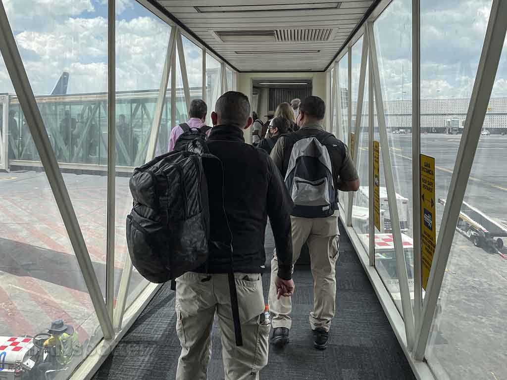 Mexico City airport jet bridge