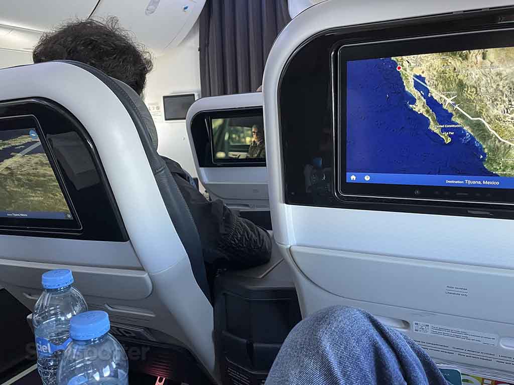 Aeromexico 737 max 9 premier class seat recline 
