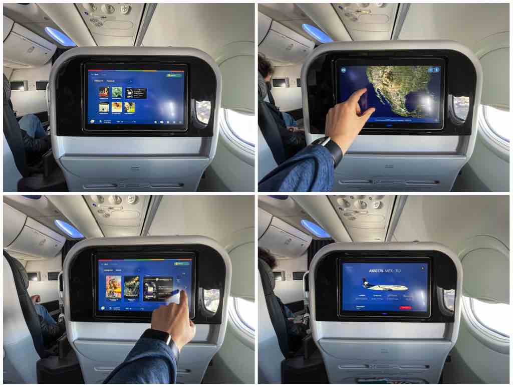 Aeromexico 737 max 9 video screens 