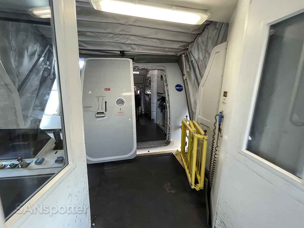 American Airlines A321neo boarding door