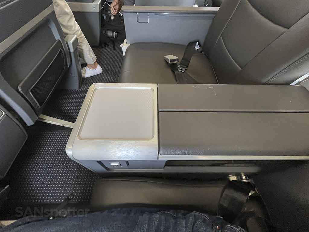 American airlines A321neo first class seat arm rest