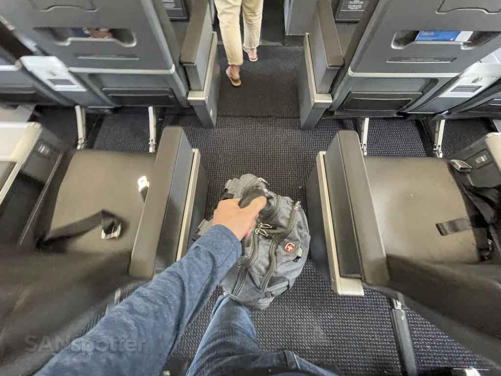 American Airlines A321neo first class aisle 