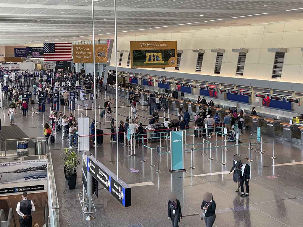 Delta air lines check in terminal A Boston Logan airport 