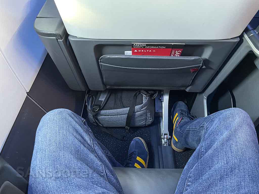 Delta A321neo first class leg room 