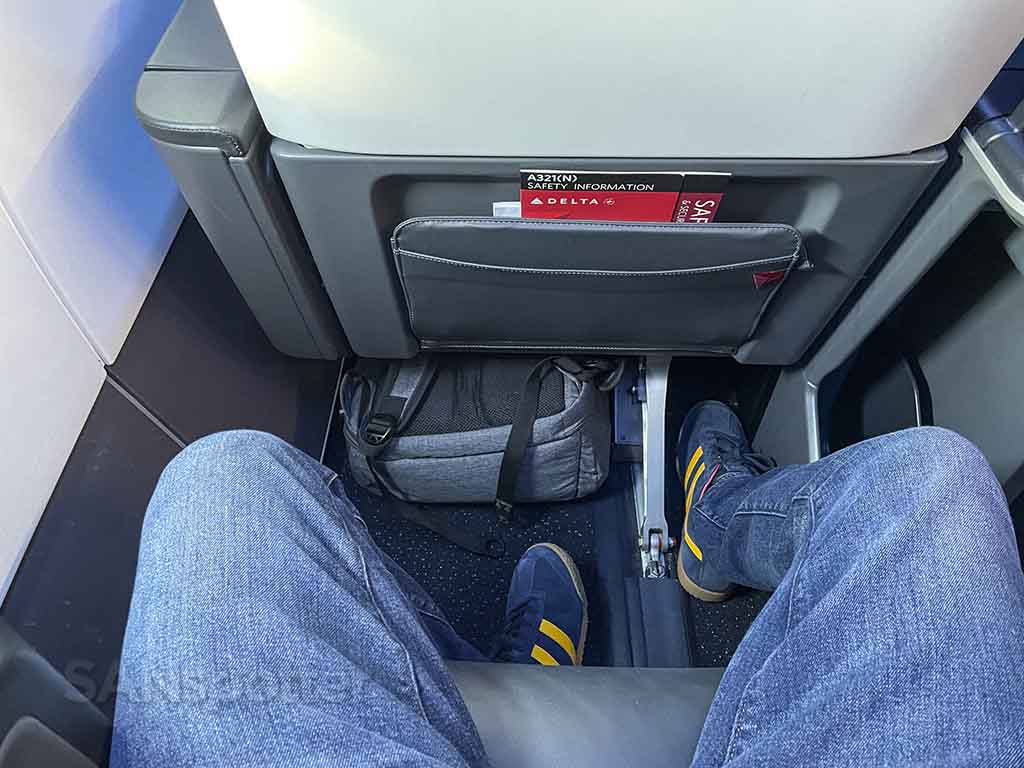 Delta A321neo first class leg room