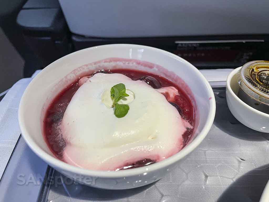 Delta air lines domestic first class dessert 