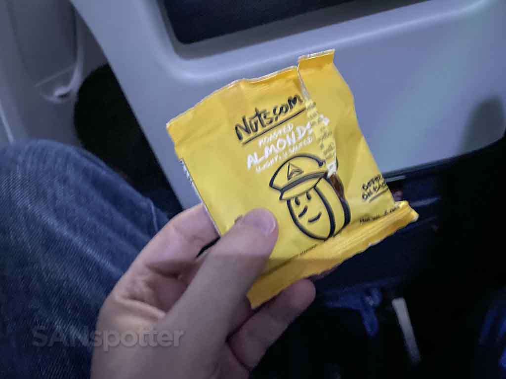Delta first class pre landing snack