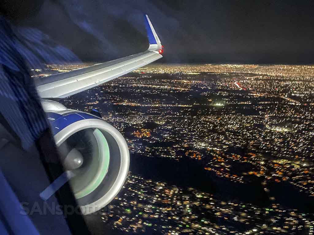 View of San Diego and Tijuana at night