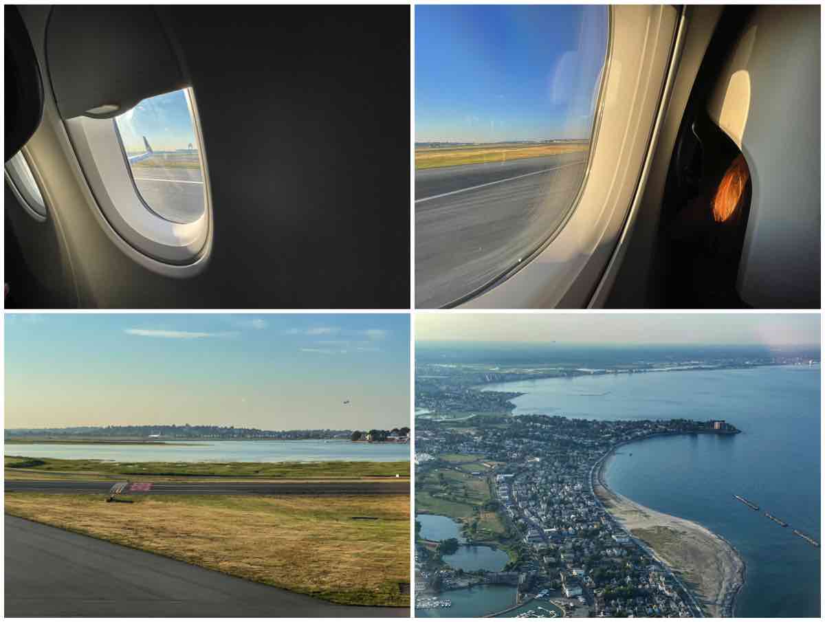 Takeoff from Boston Logan airport