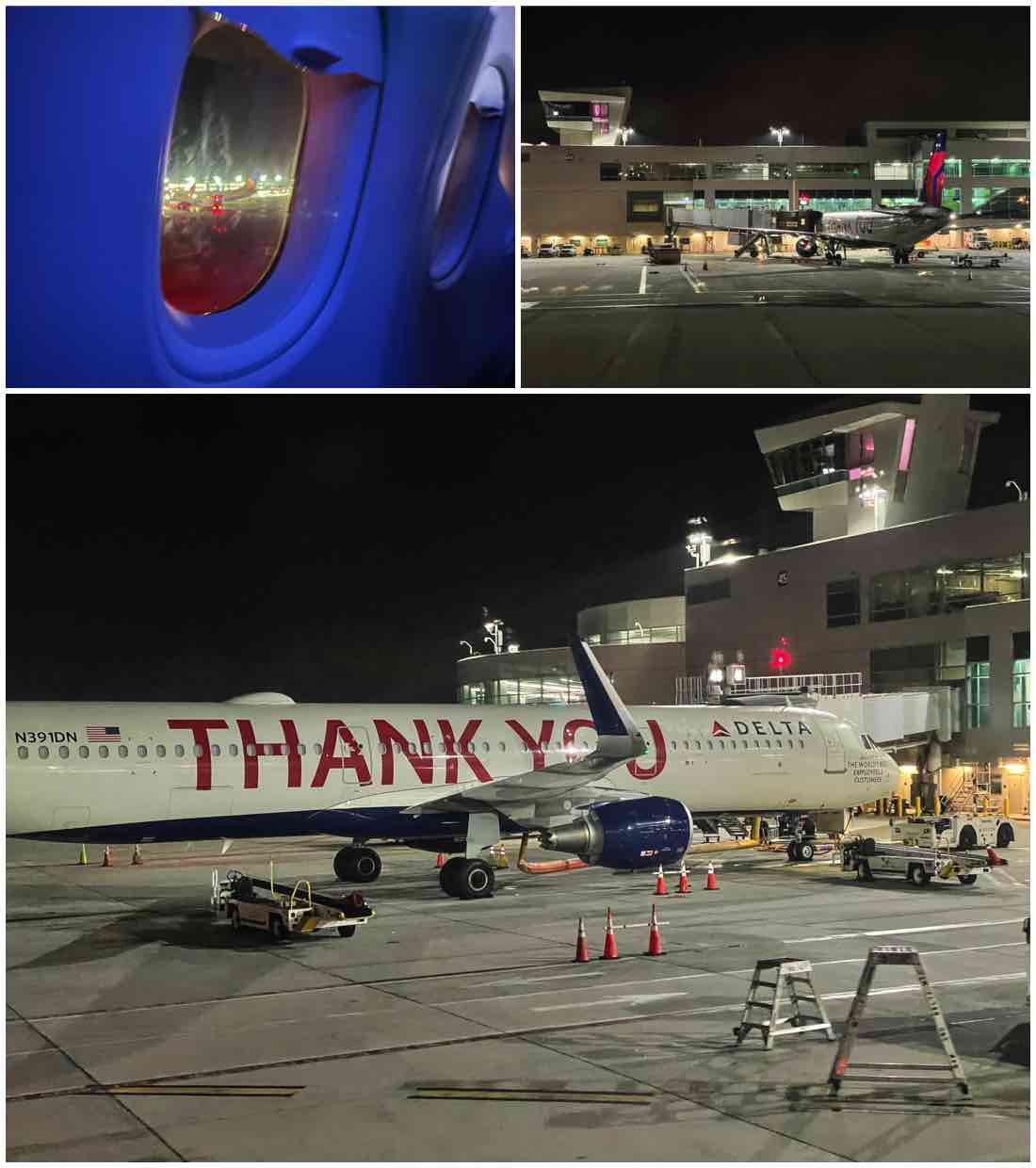 Delta 757-200 thank you plane San Diego airport