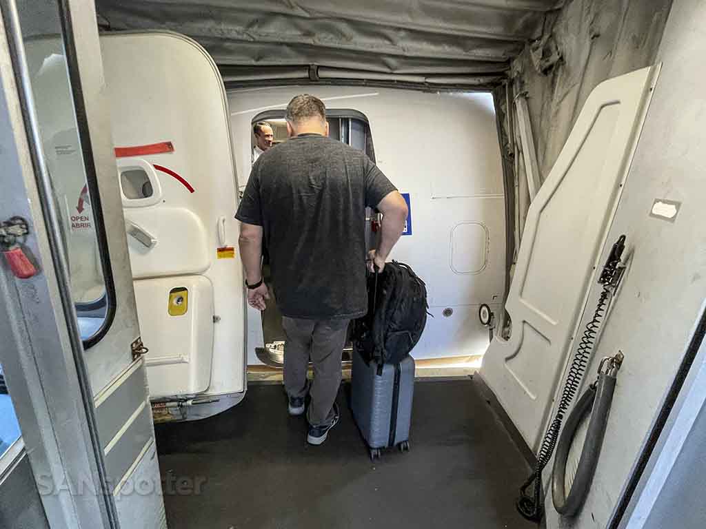 United 737-900 boarding door 