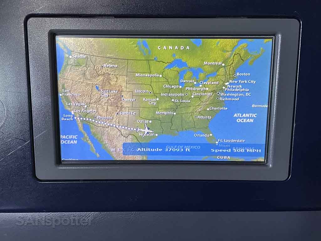San Diego to Houston in flight map