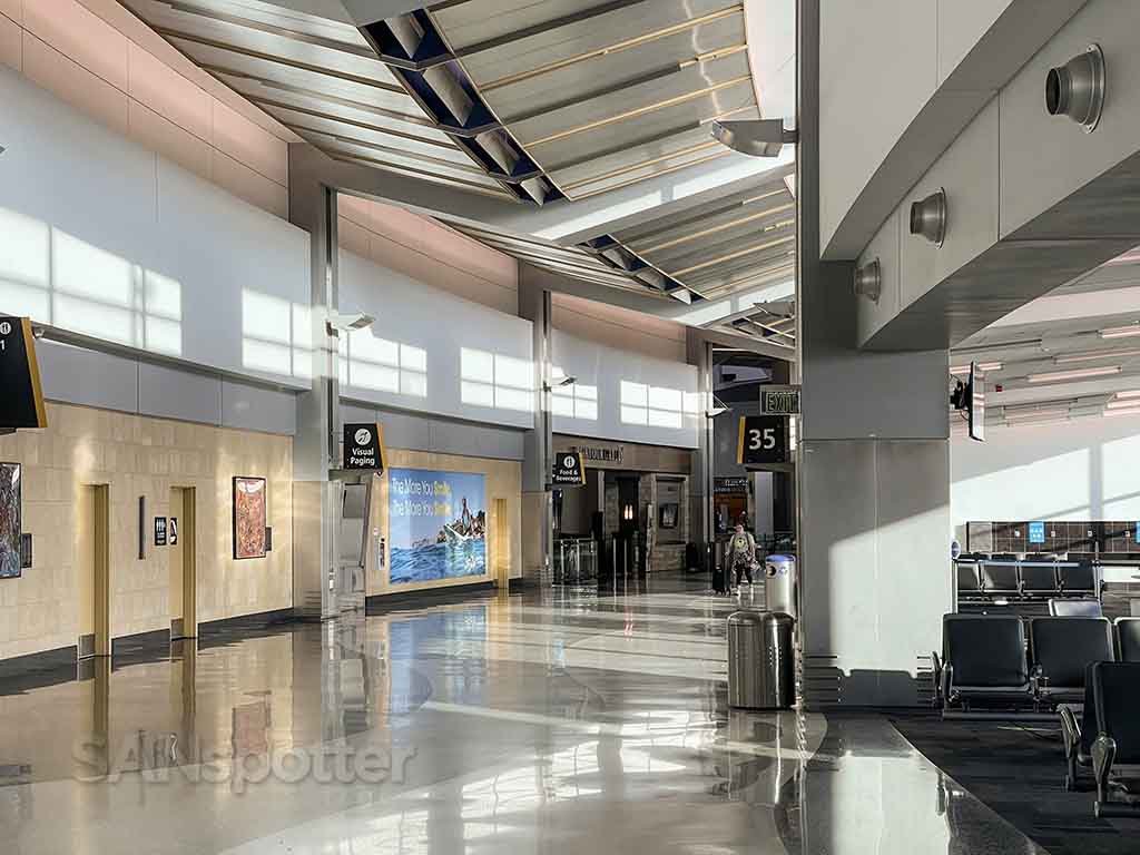 San Diego airport terminal 2 west inside