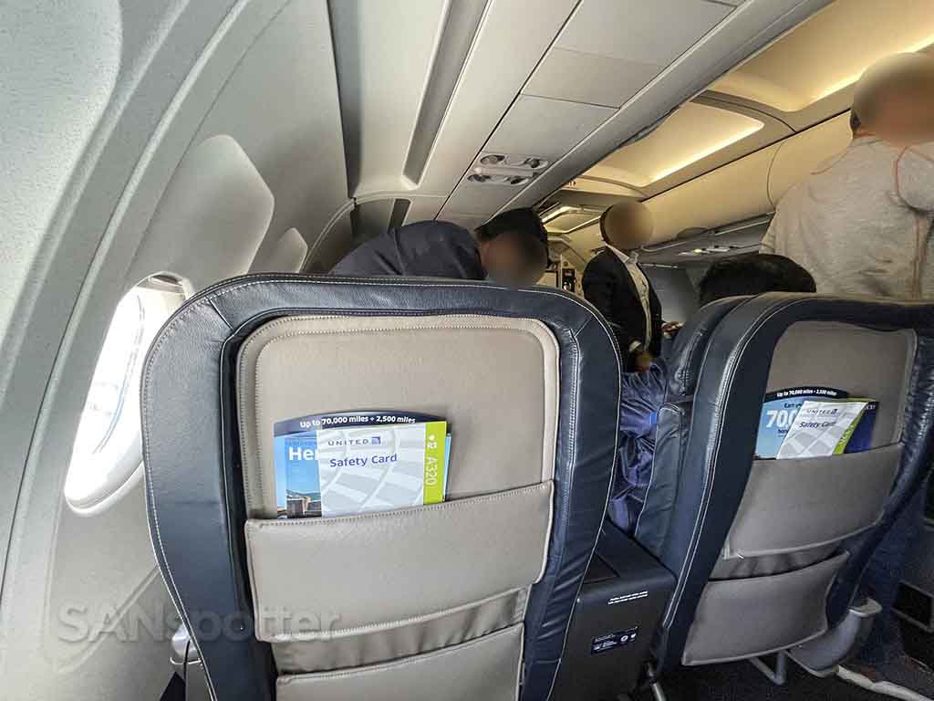 Old United a320 first class interior 