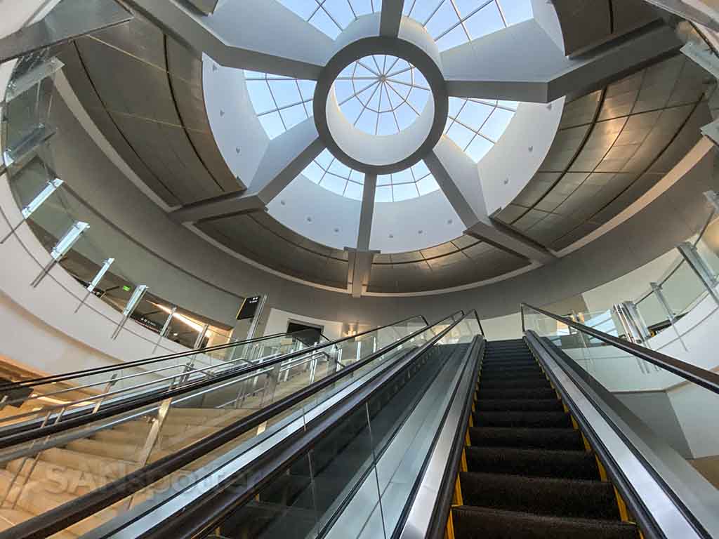 terminal 2 west escalators San Diego airport 