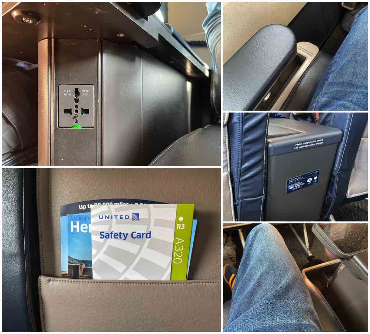 United a320 first class seat details