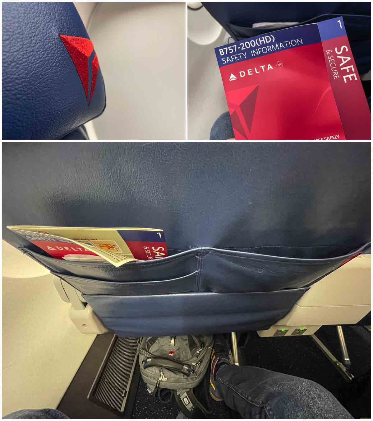 Delta 757-200 first class seat details 
