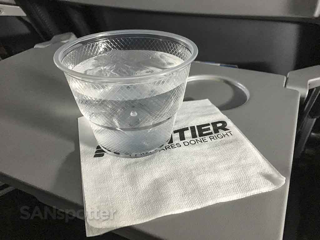 frontier airlines drink service