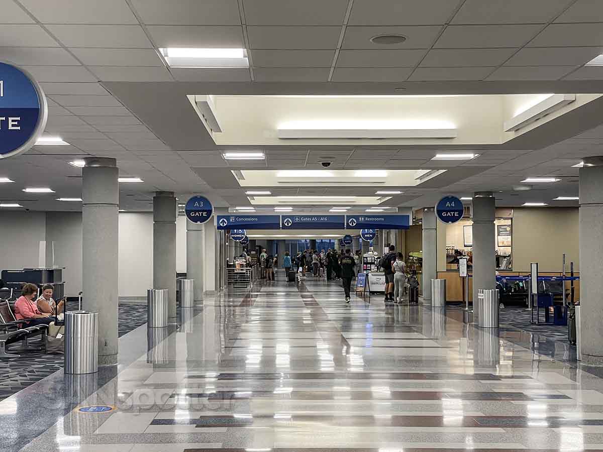 Inside terminal A Richmond international airport 