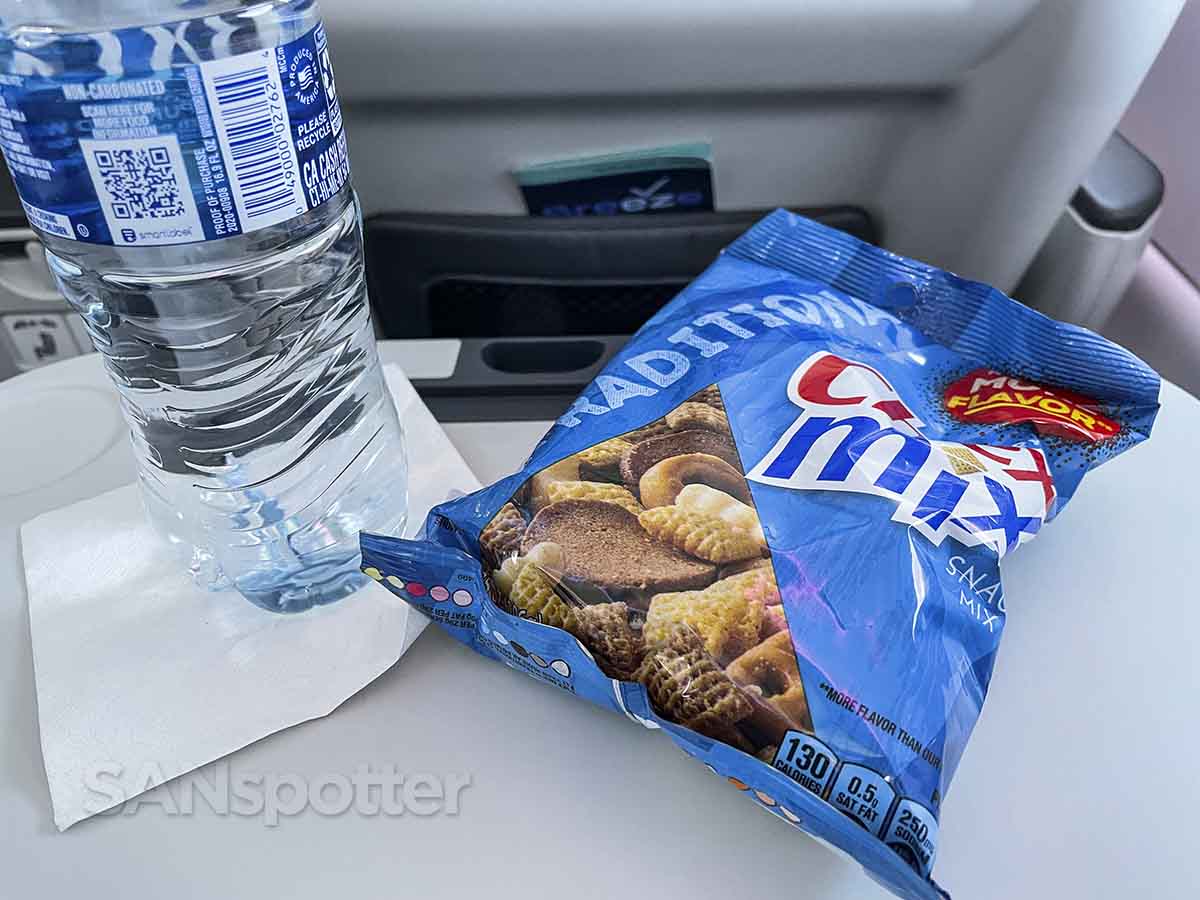 Breeze airways nicest seat food