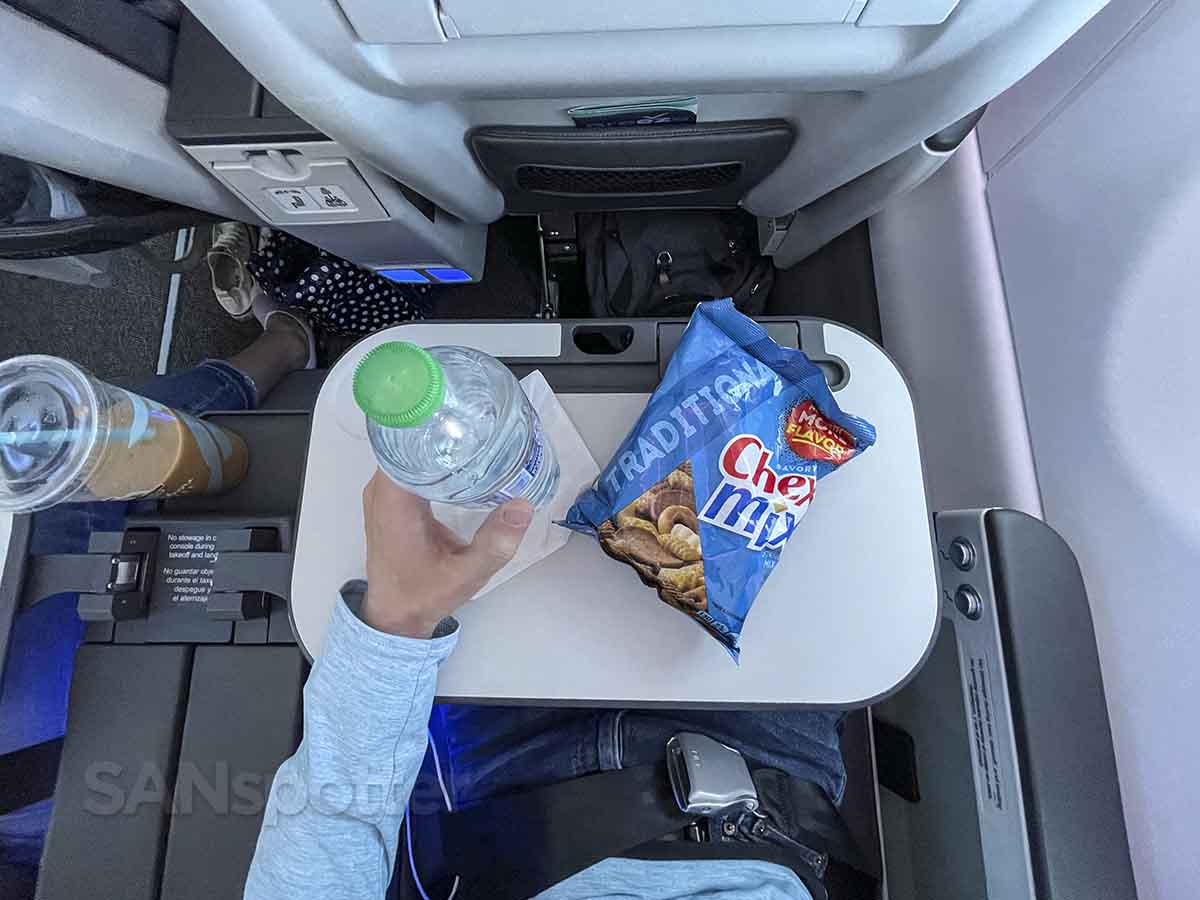 Breeze airways nicest seat snacks