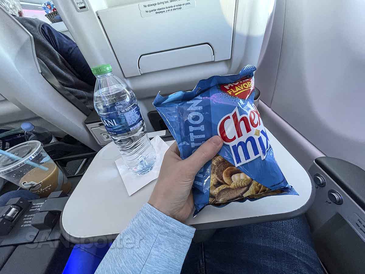 Breeze airways nicest seat complimentary snack