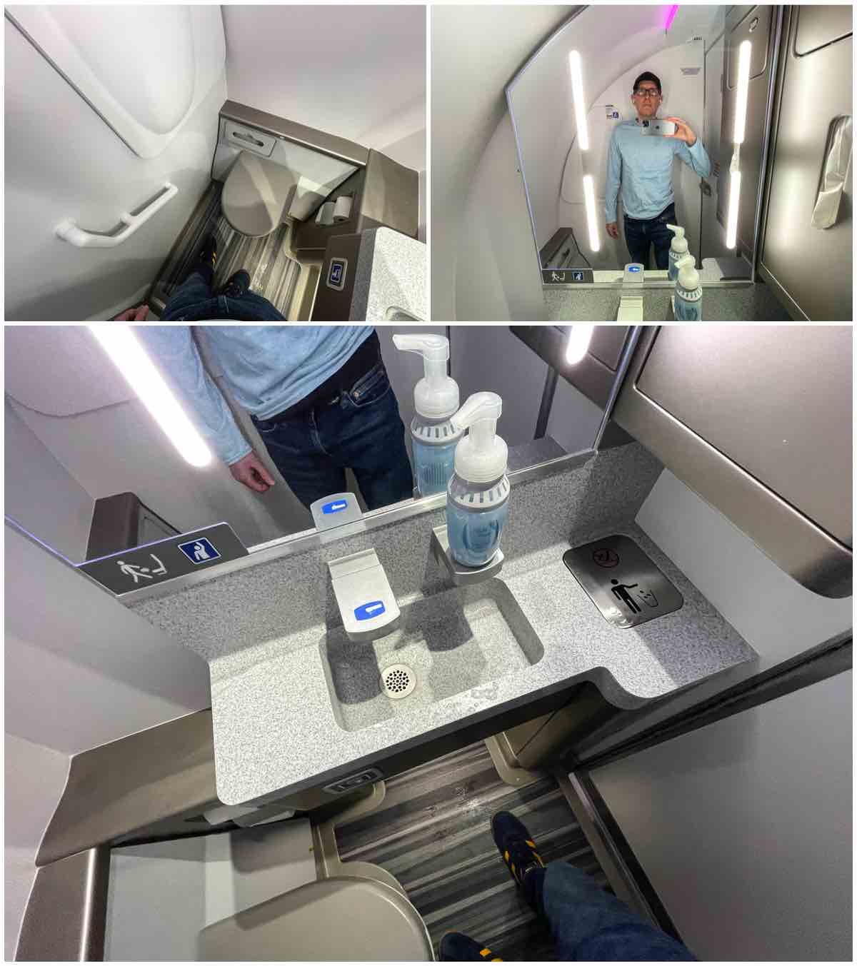breeze airways a220-300 forward lavatory