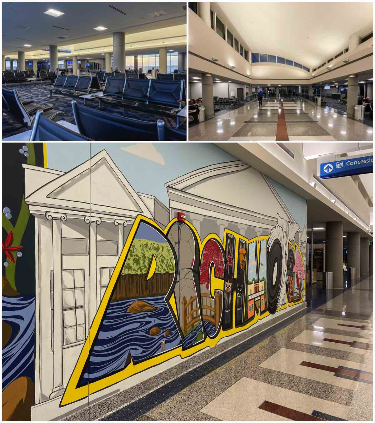 Richmond mural terminal A RIC airport 