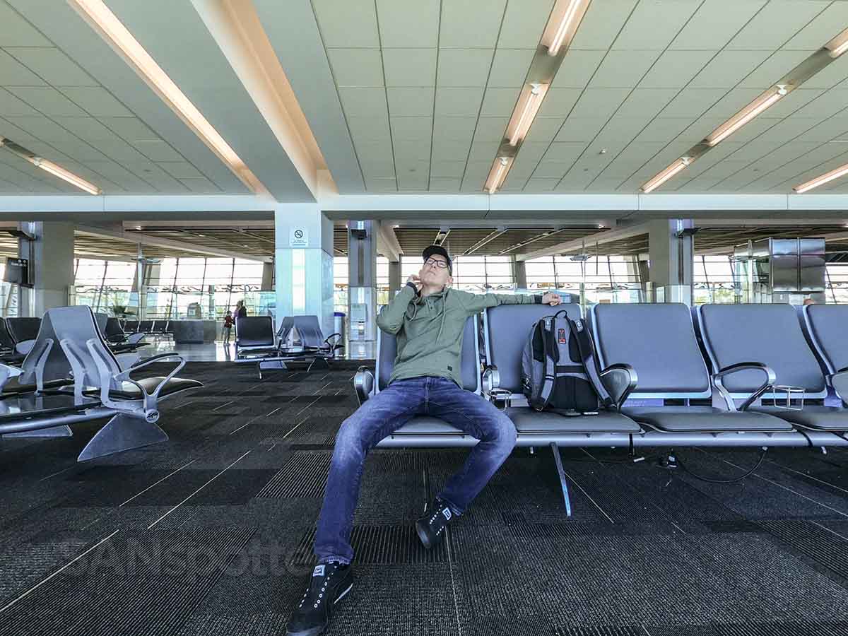 SANspotter waiting in terminal 2 San Diego Airport