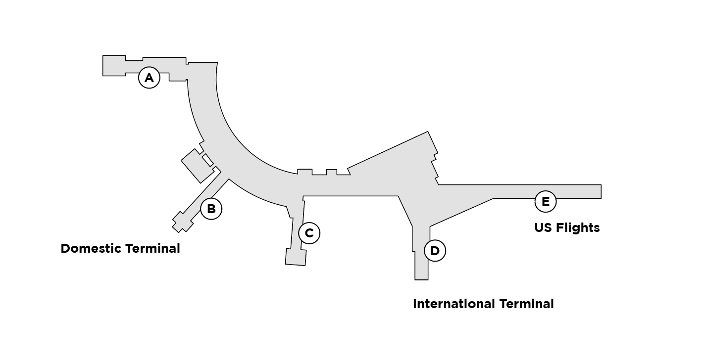 Calgary Airport Terminal map