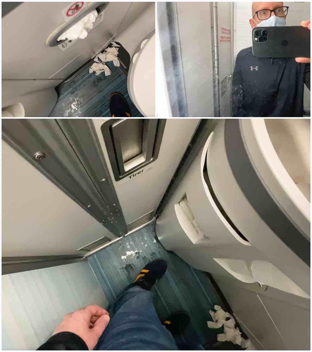 Air Canada 737 max 8 economy lavatory