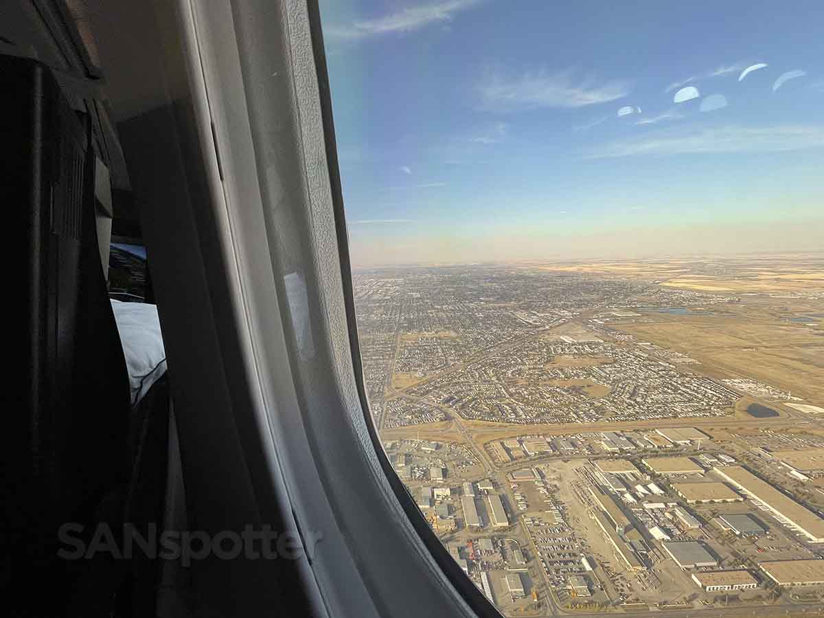landing at Calgary airport 