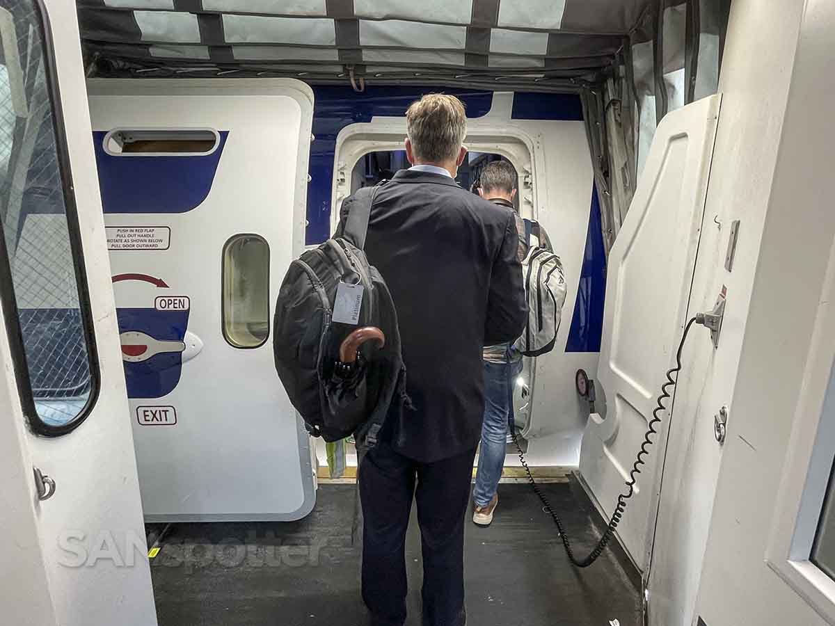 Westjet 787-9 boarding door