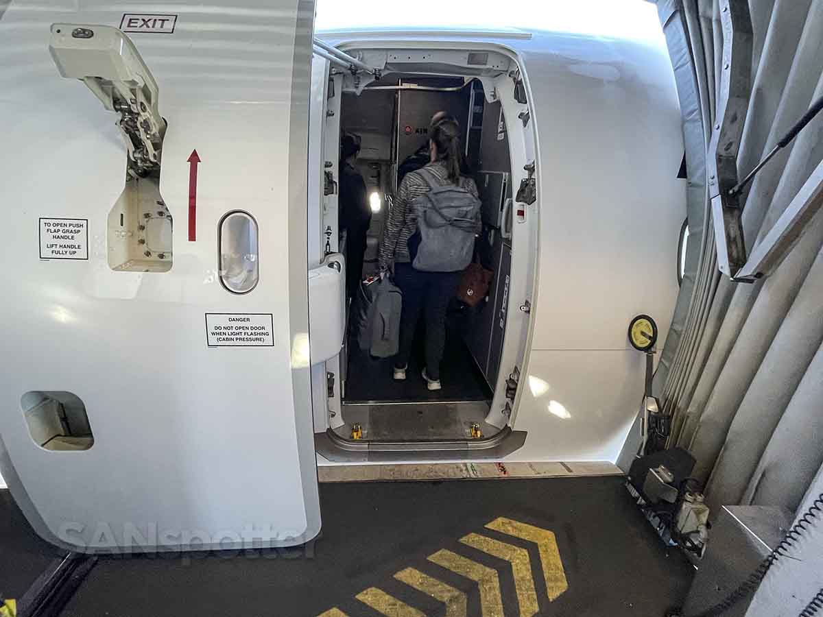 Air Canada A220-300 boarding door