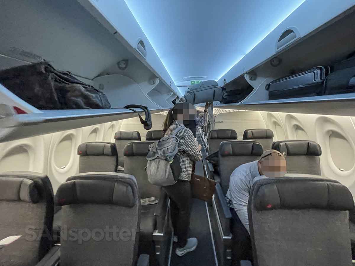 Air Canada A220-300 business class cabin