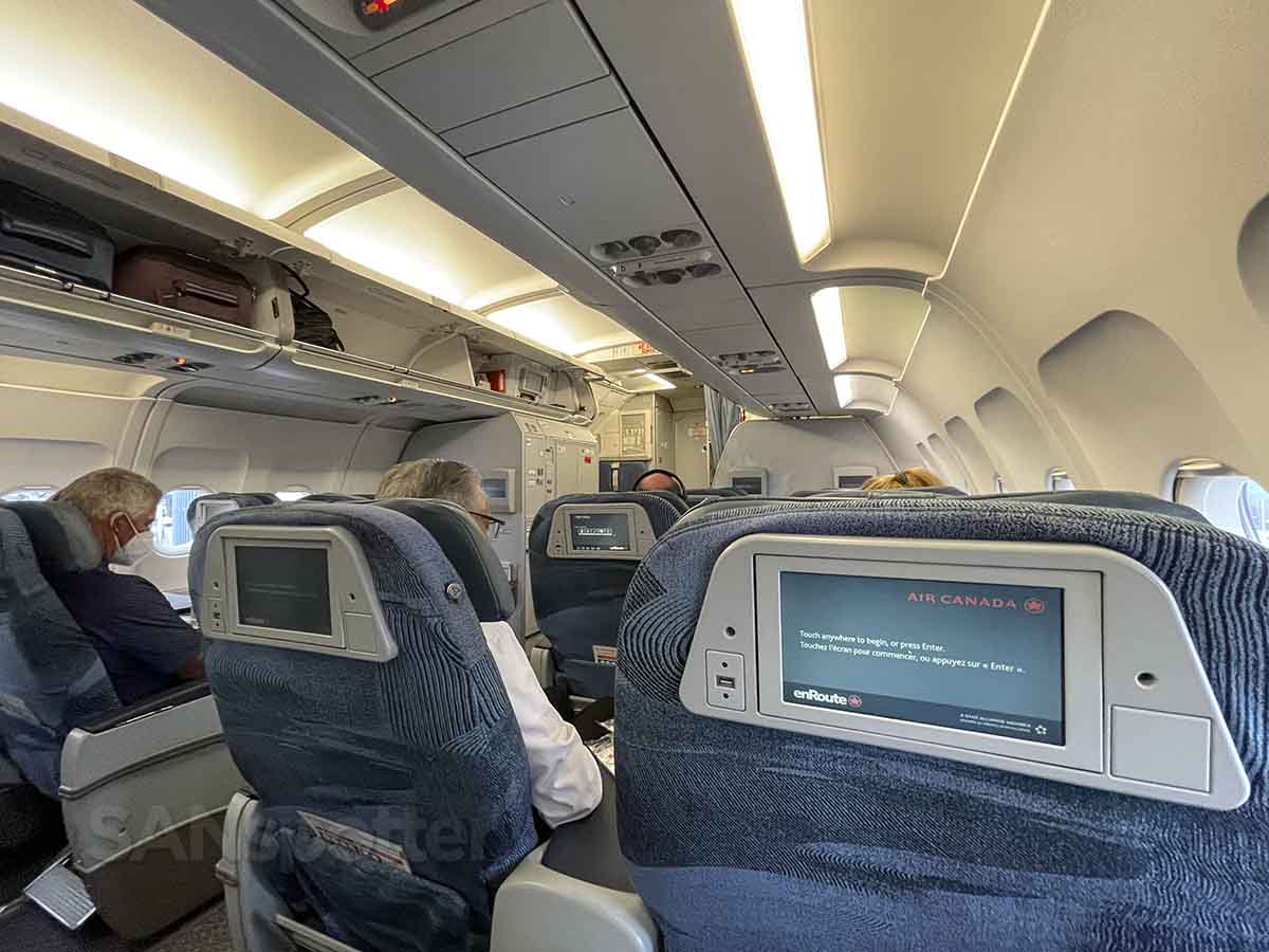 Air Canada a320 business class cabin