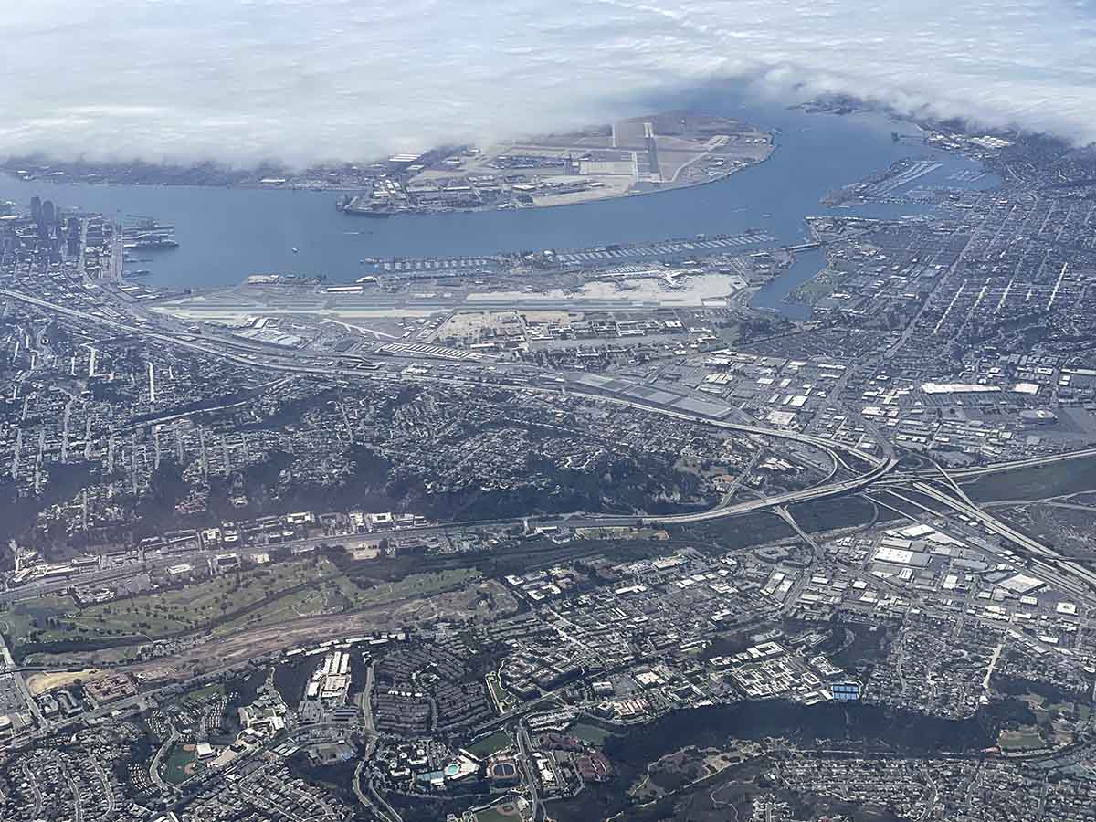 View of SAN from the air