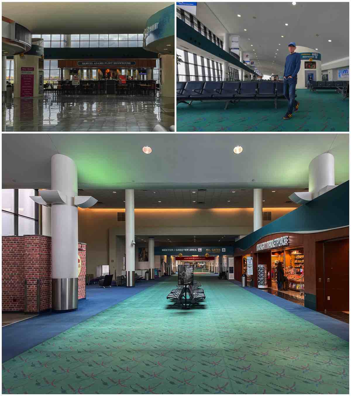 Flint bishop airport terminal interior 