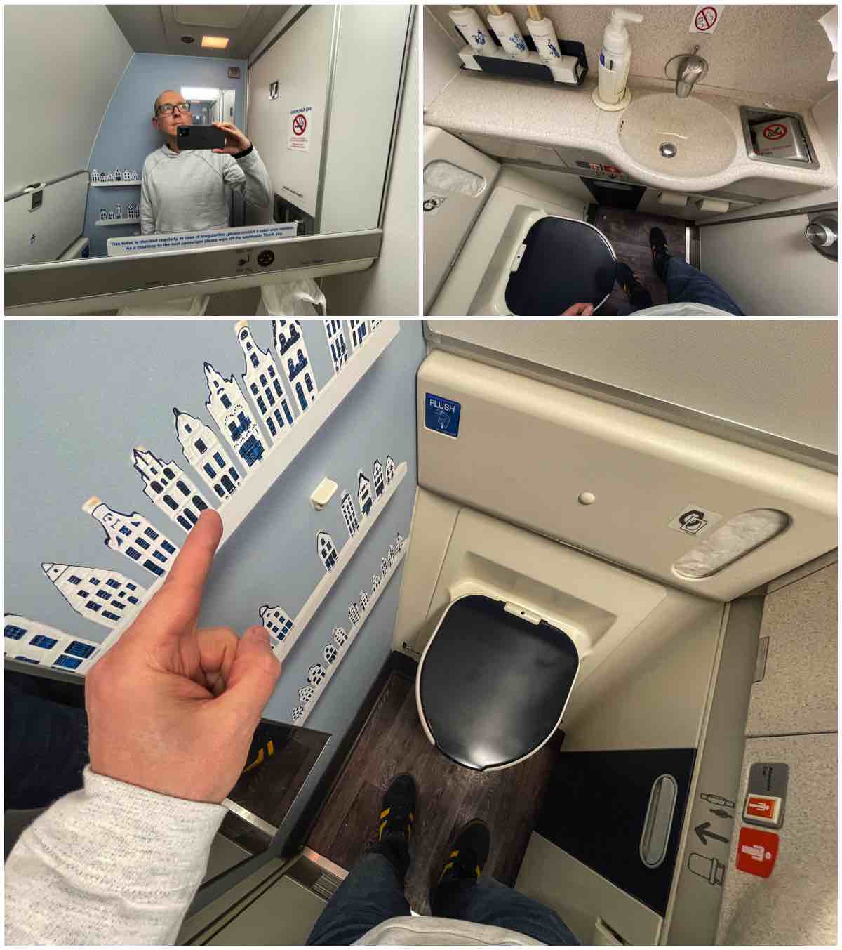 KLM 777-200 business class lavatory 