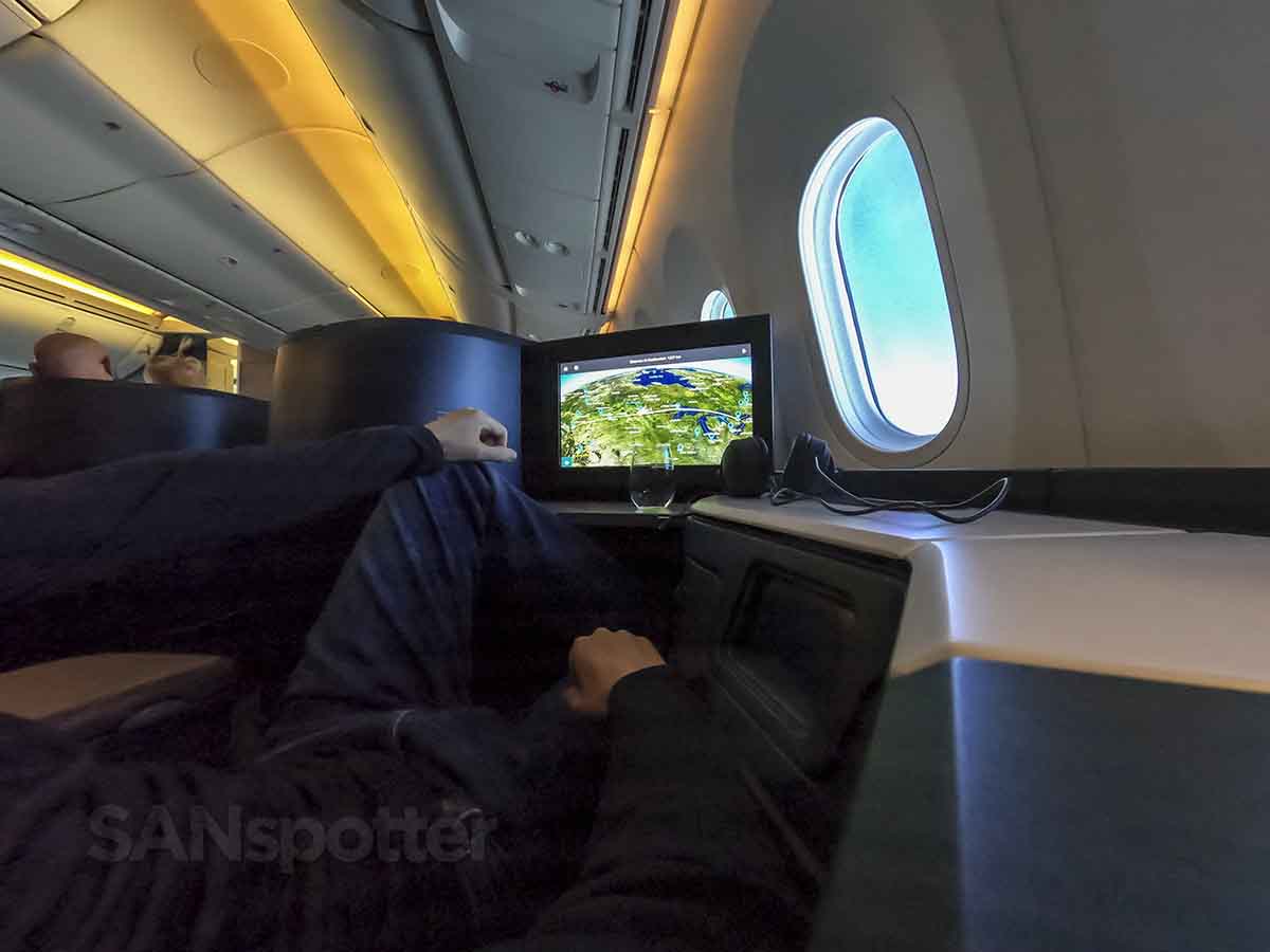Westjet 787-9 business class seat isolation 