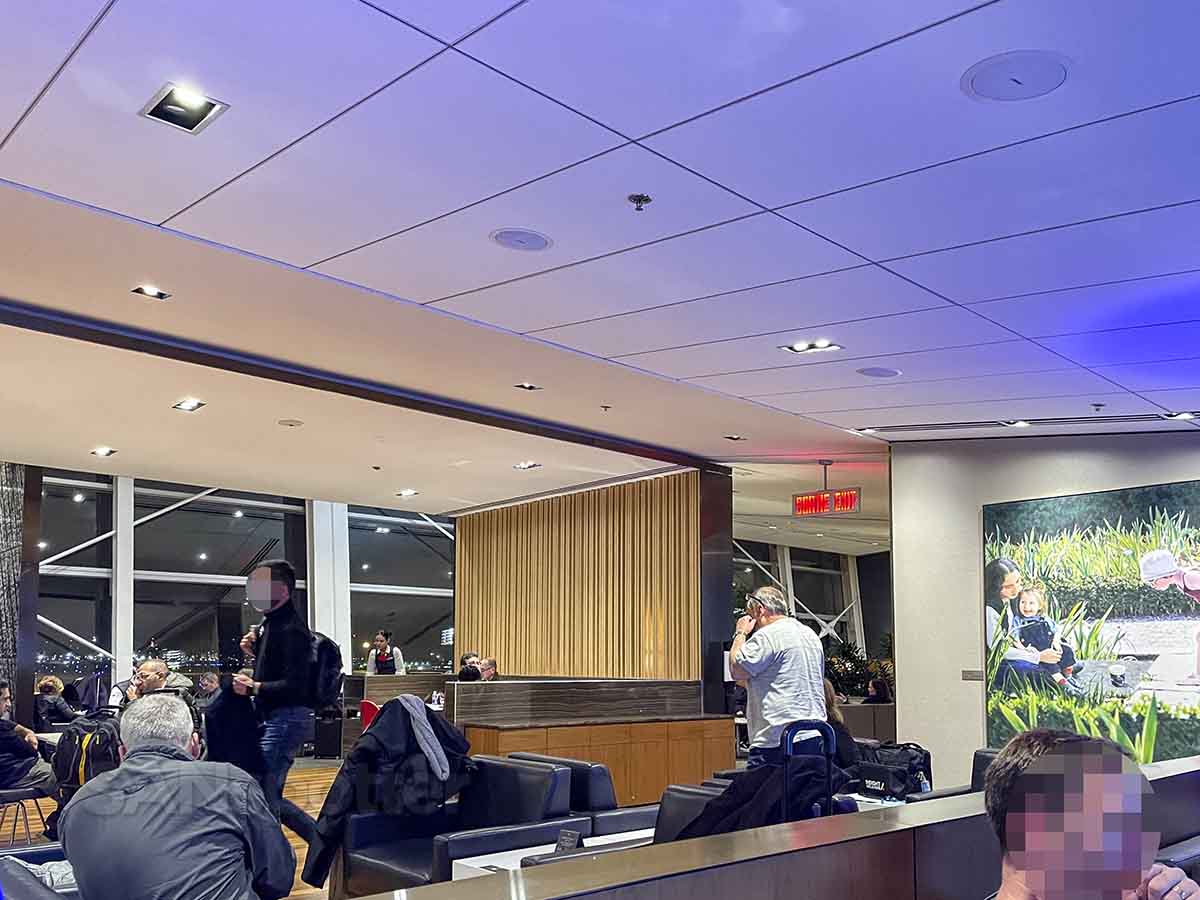 Crowded Air Canada Montreal business class lounge