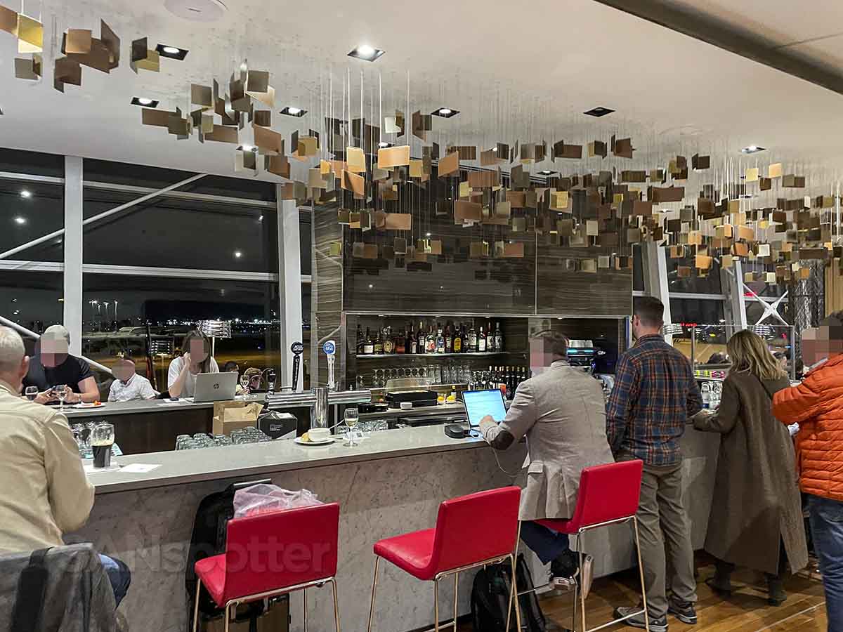 Air Canada Montreal maple leaf lounge bar