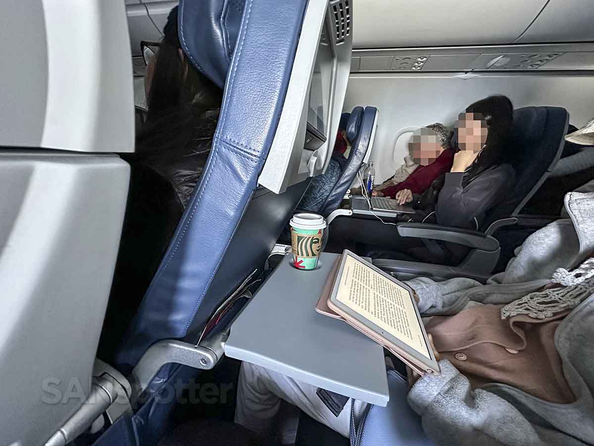 Delta A321 economy seat recline