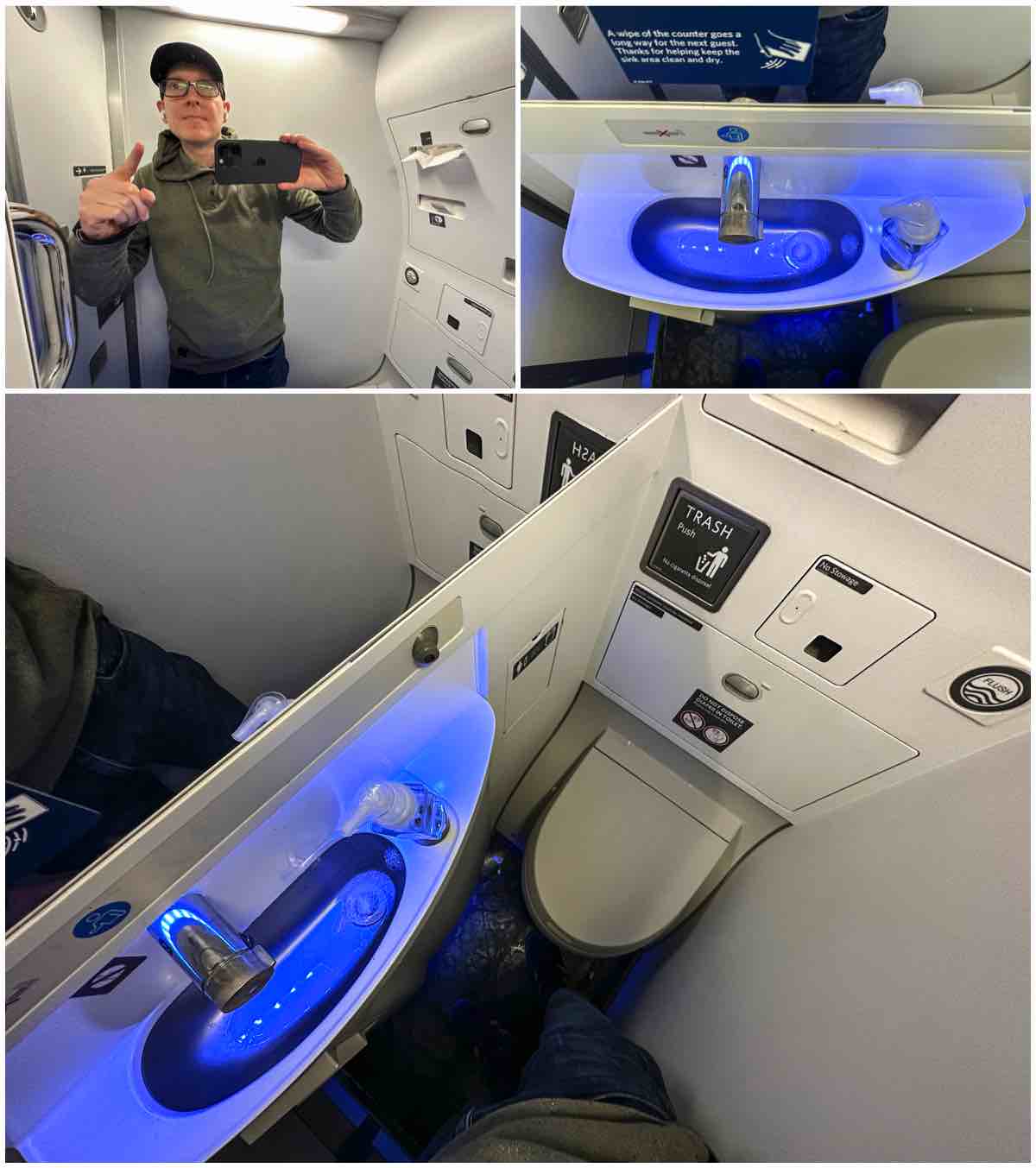 Delta A321 economy lavatory