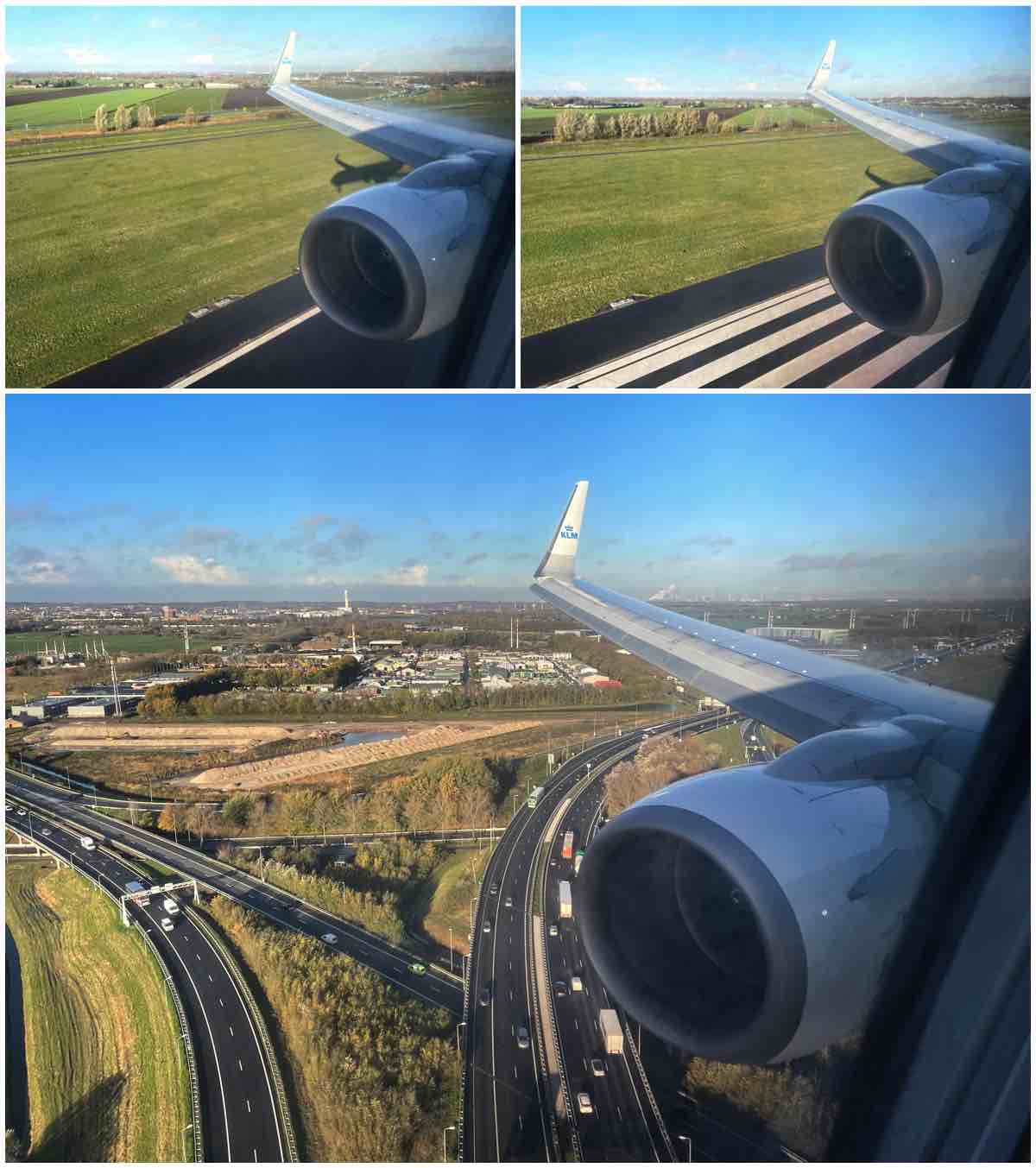Landing at AMS KLM 737-800