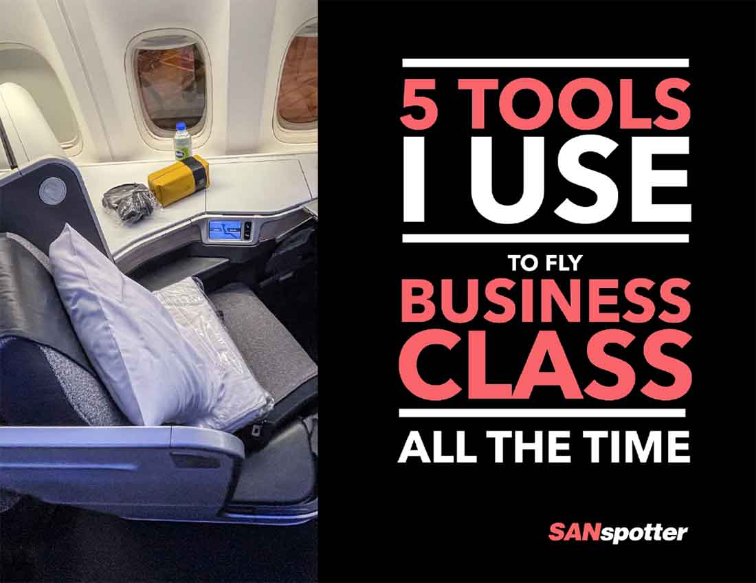 sanspotter 5 tools to fly business class more often