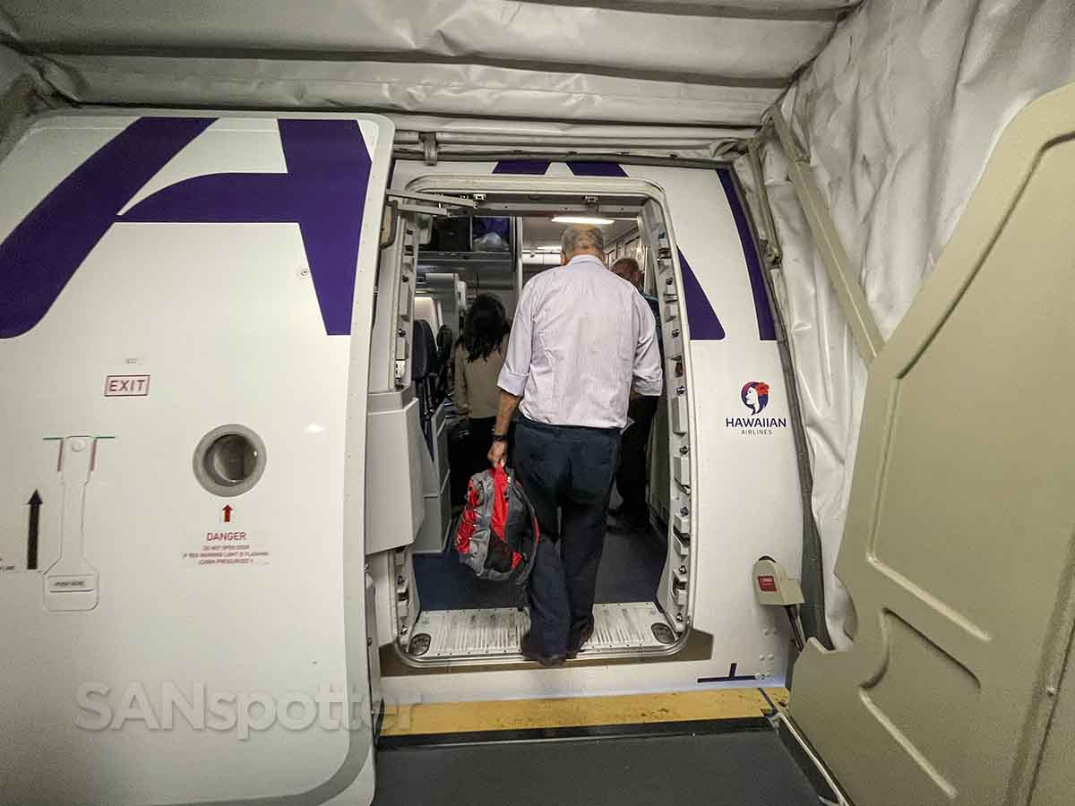 Hawaiian Airlines A330-200 forward boarding door 